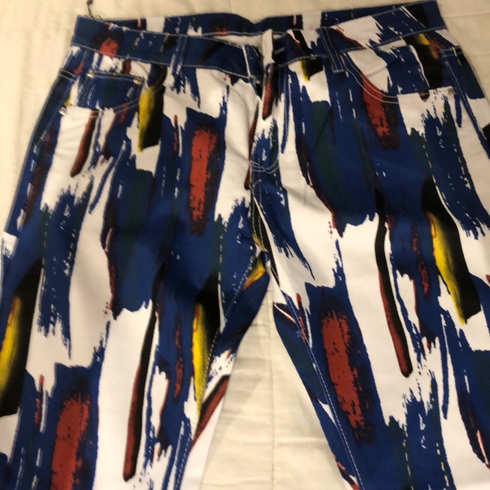 SOSOOS BLUE,RED,WHITE, JEANS SIZE 36